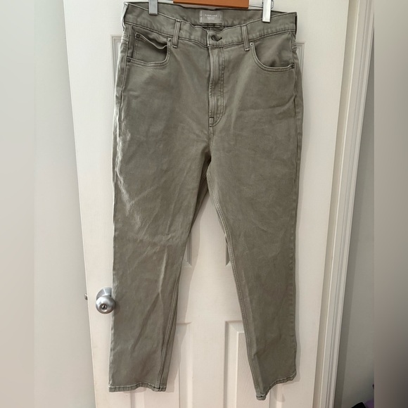 Everlane Denim - Everlane Colombo Sri Lanka size 31 short green grey way high slim cotton
